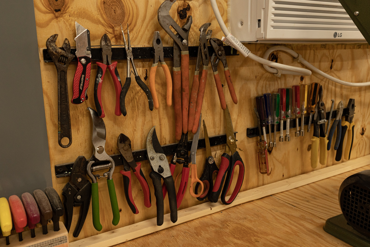 man cave shed organiation ideas